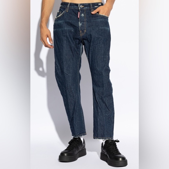 DSQUARED2 Cropped Denim Jeans Size 36 - Picture 1 of 10